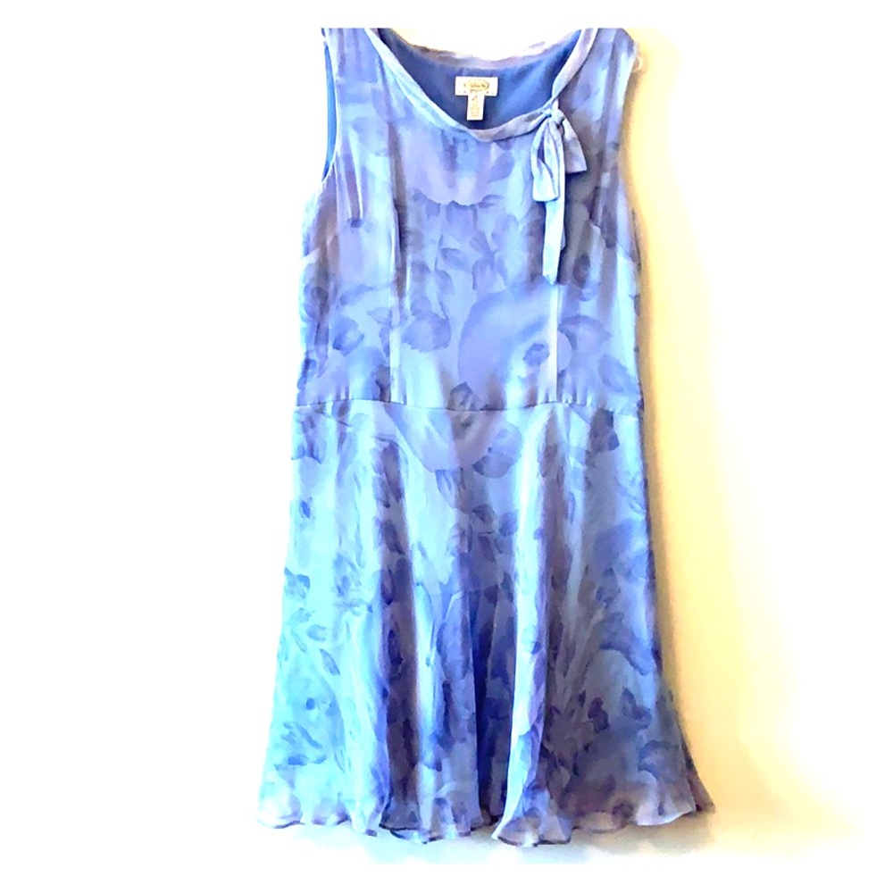 Talbots periwinkle floral dress